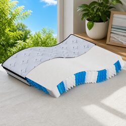 Medium Firm Pocket Spring Mattress 137x190cm Grey