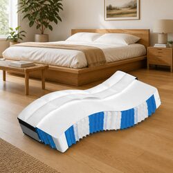 High-Quality Pocket Spring Mattress 90x190 cm White
