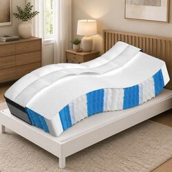 High-Quality Pocket Spring Mattress 90x190 cm White