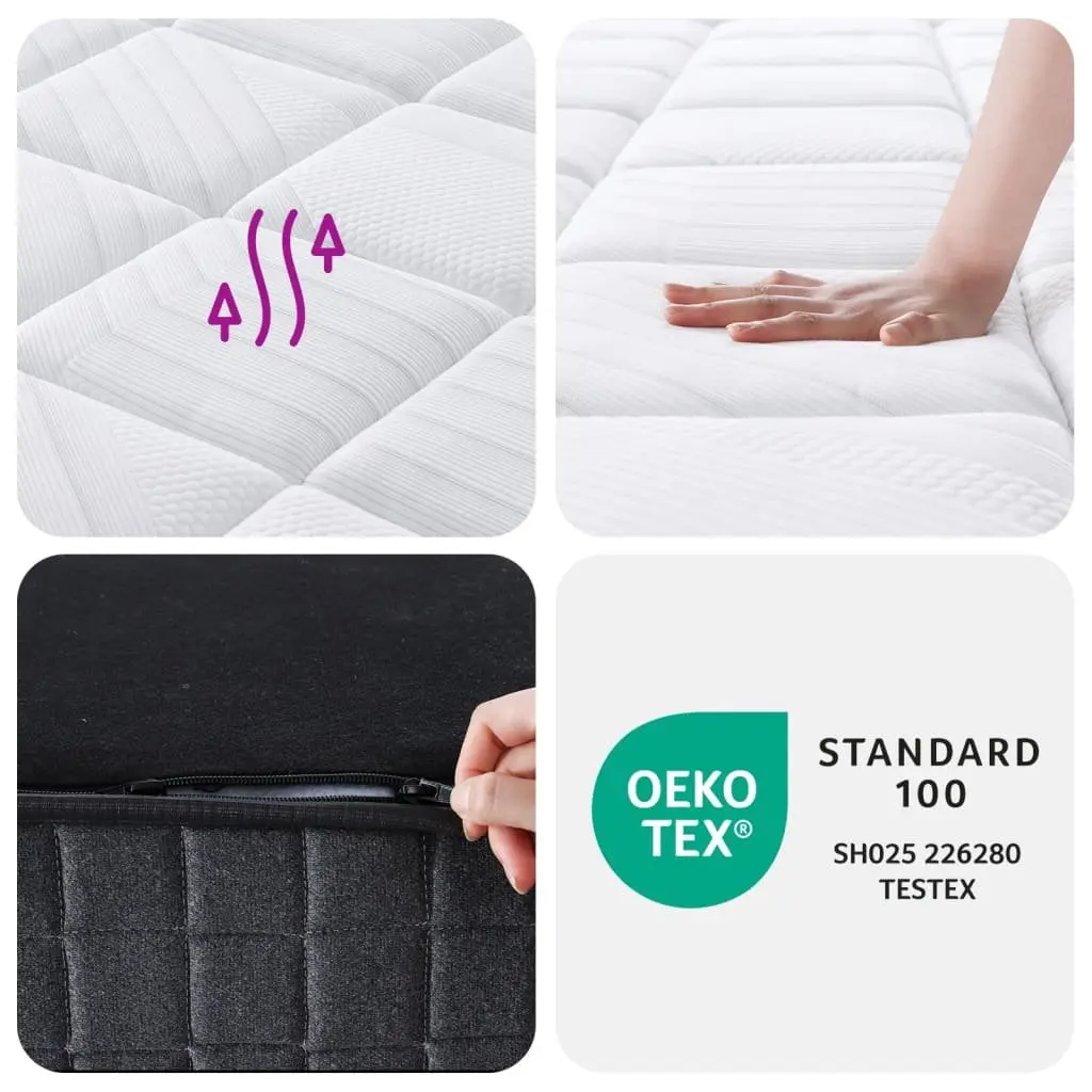 Pocket Spring Mattress 90x190 cm White