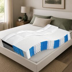 King Single Pocket Spring Mattress 107x203cm Medium Firm