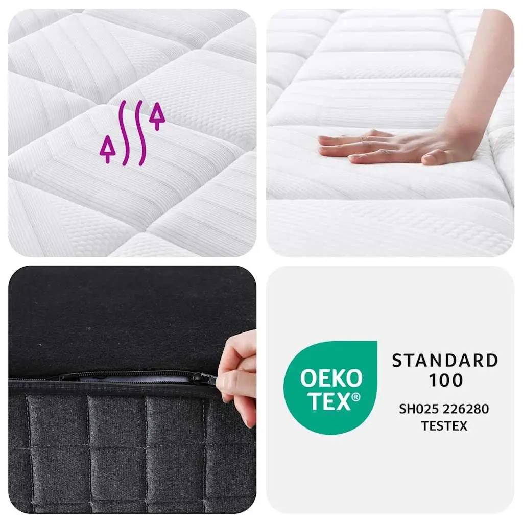 King Single Pocket Spring Mattress 107x203cm Medium Firm