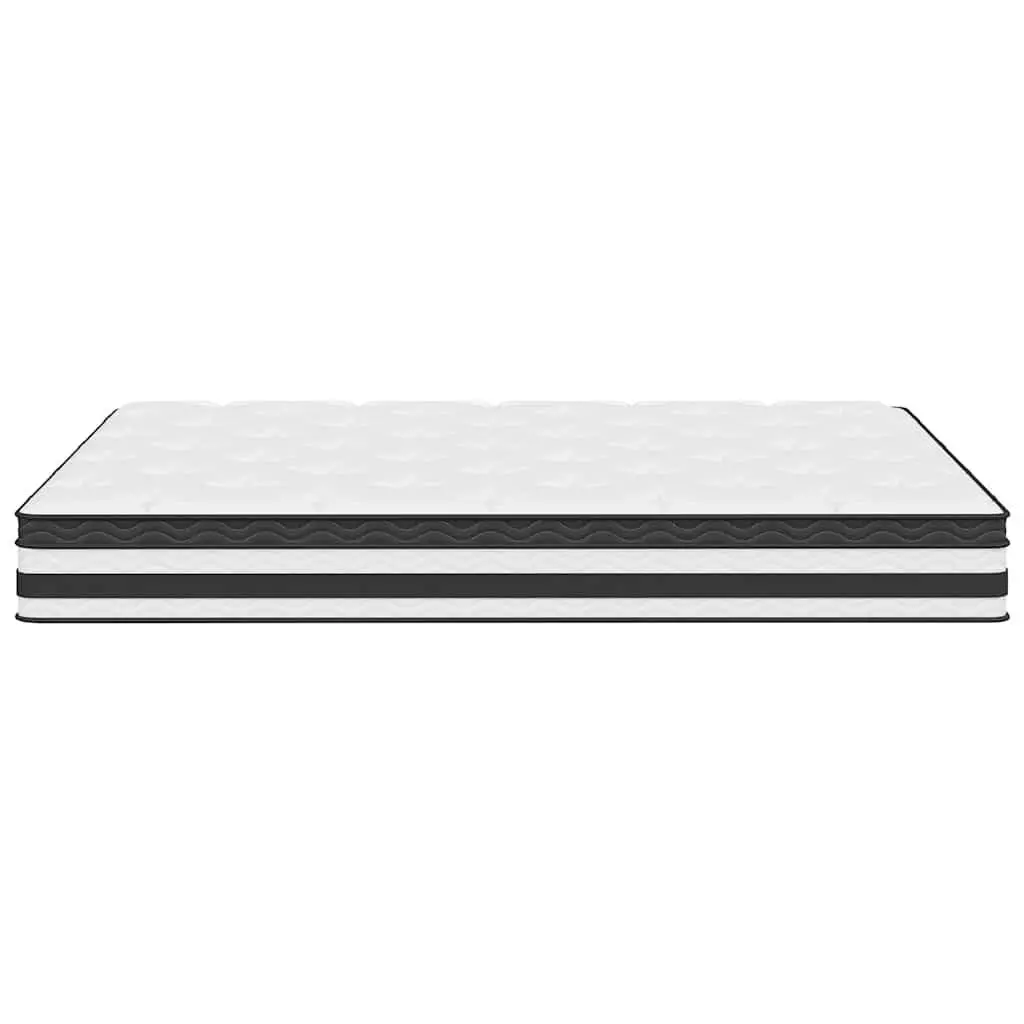 Pocket Spring Mattress Fabric 152x203cm White Medium Firm