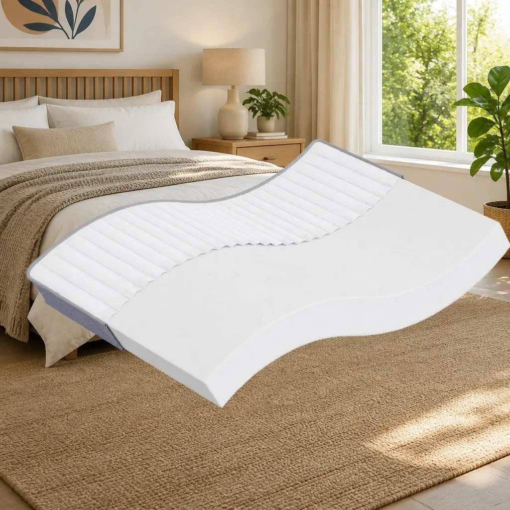 Foam Mattress 137x190 cm Double-Sided White