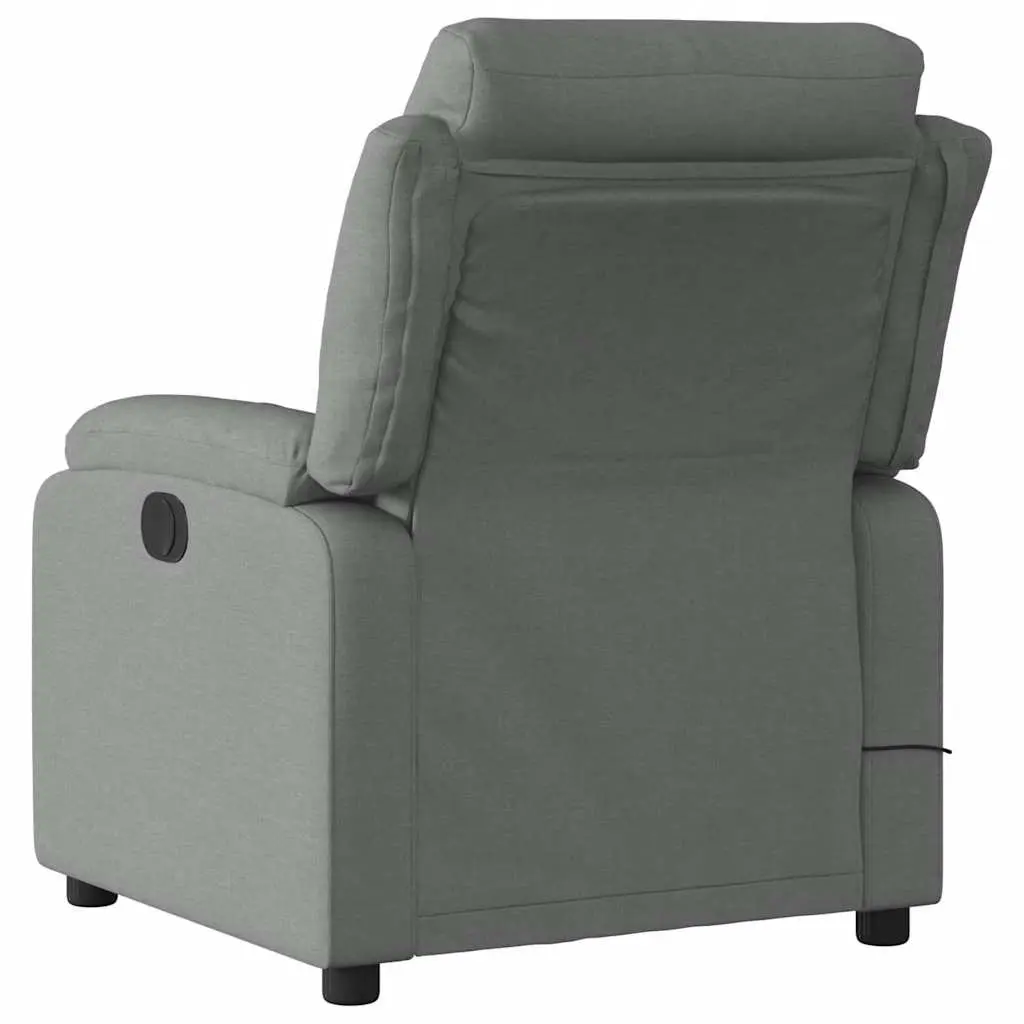 Massage Recliner Chair Fabric 135 Degrees Dark Grey