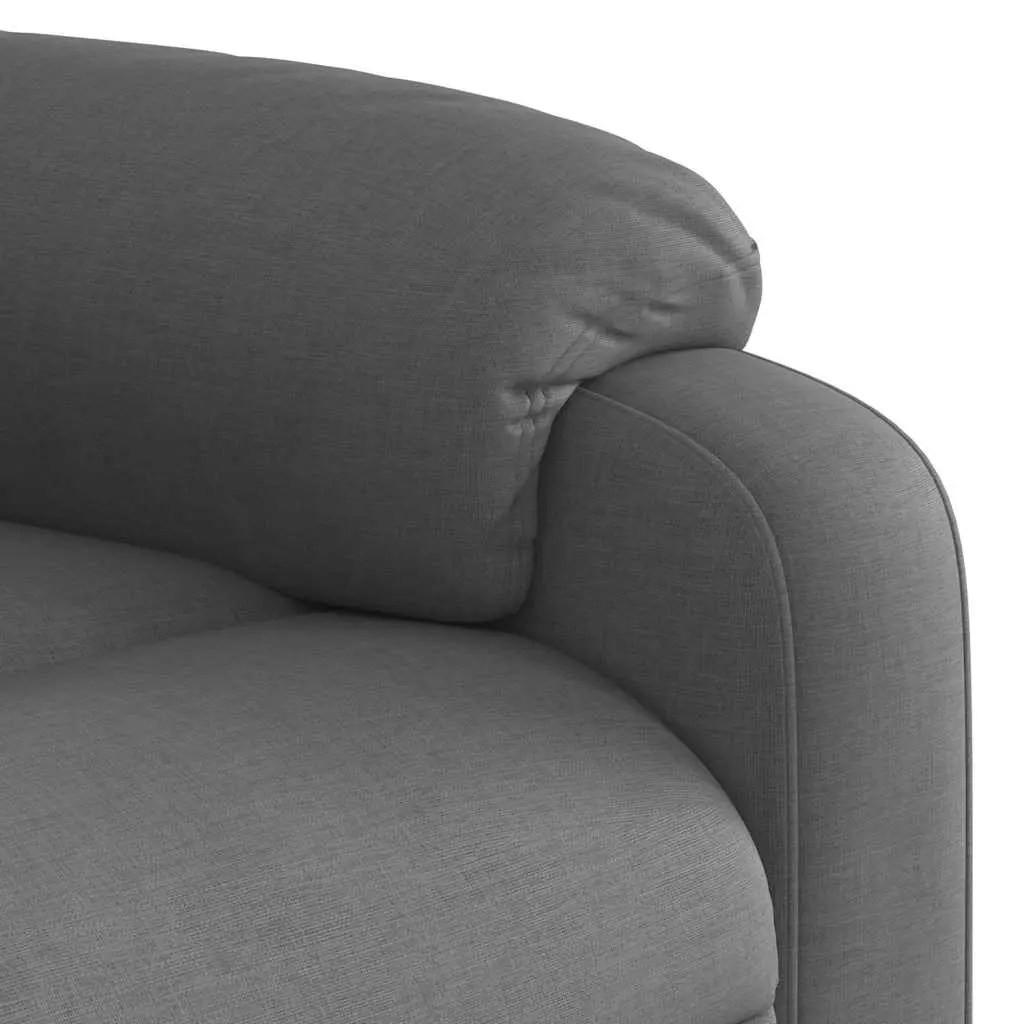 Massage Recliner Chair Fabric 135 Degrees Dark Grey