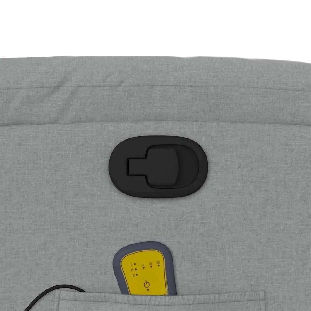 Light Grey Fabric Massage Recliner Chair with Vibration
