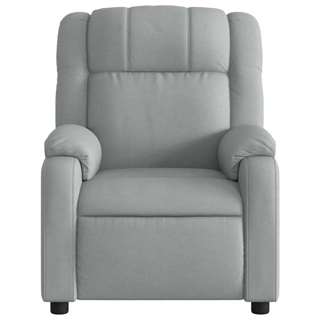 Light Grey Fabric Massage Recliner Chair with Vibration