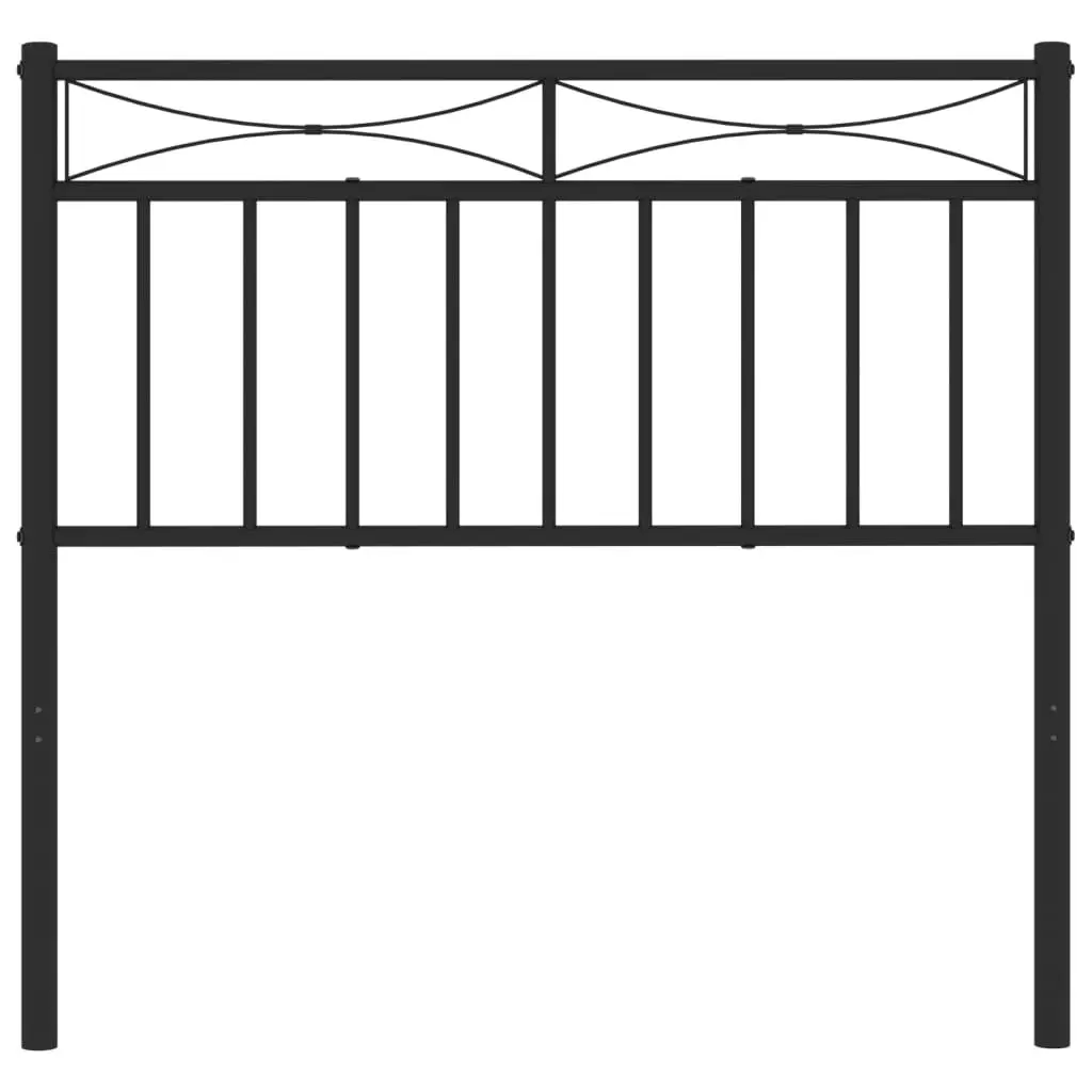 Black Metal Headboard 90cm for Bed Frame