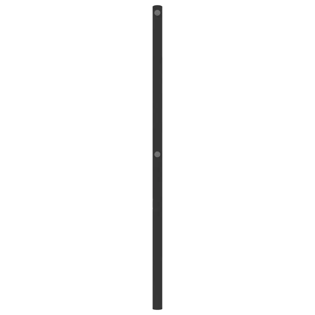 Black Metal Headboard 90cm for Bed Frame
