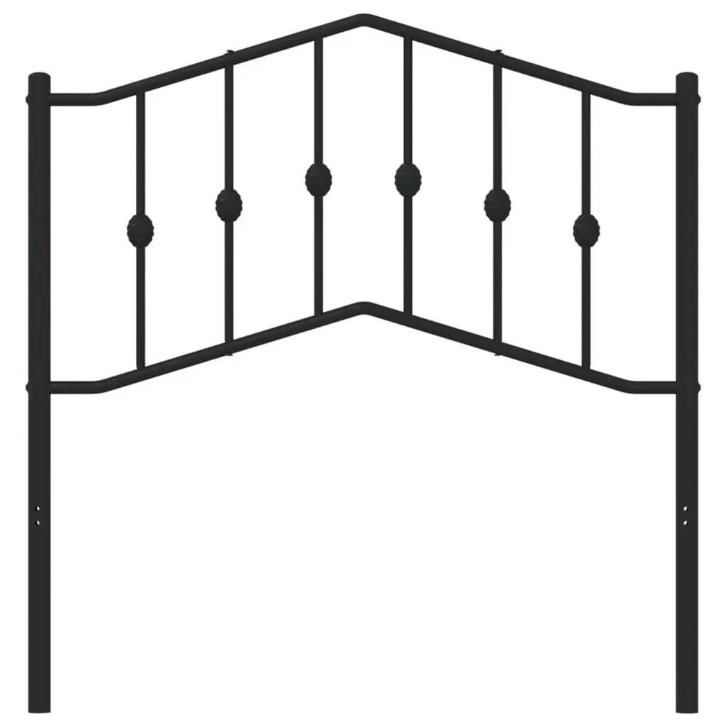 Black Metal Headboard for 90cm Bed Frames