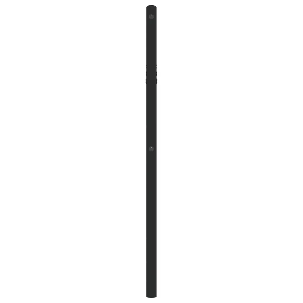 Black Metal Headboard 107cm for Bed Frame Support
