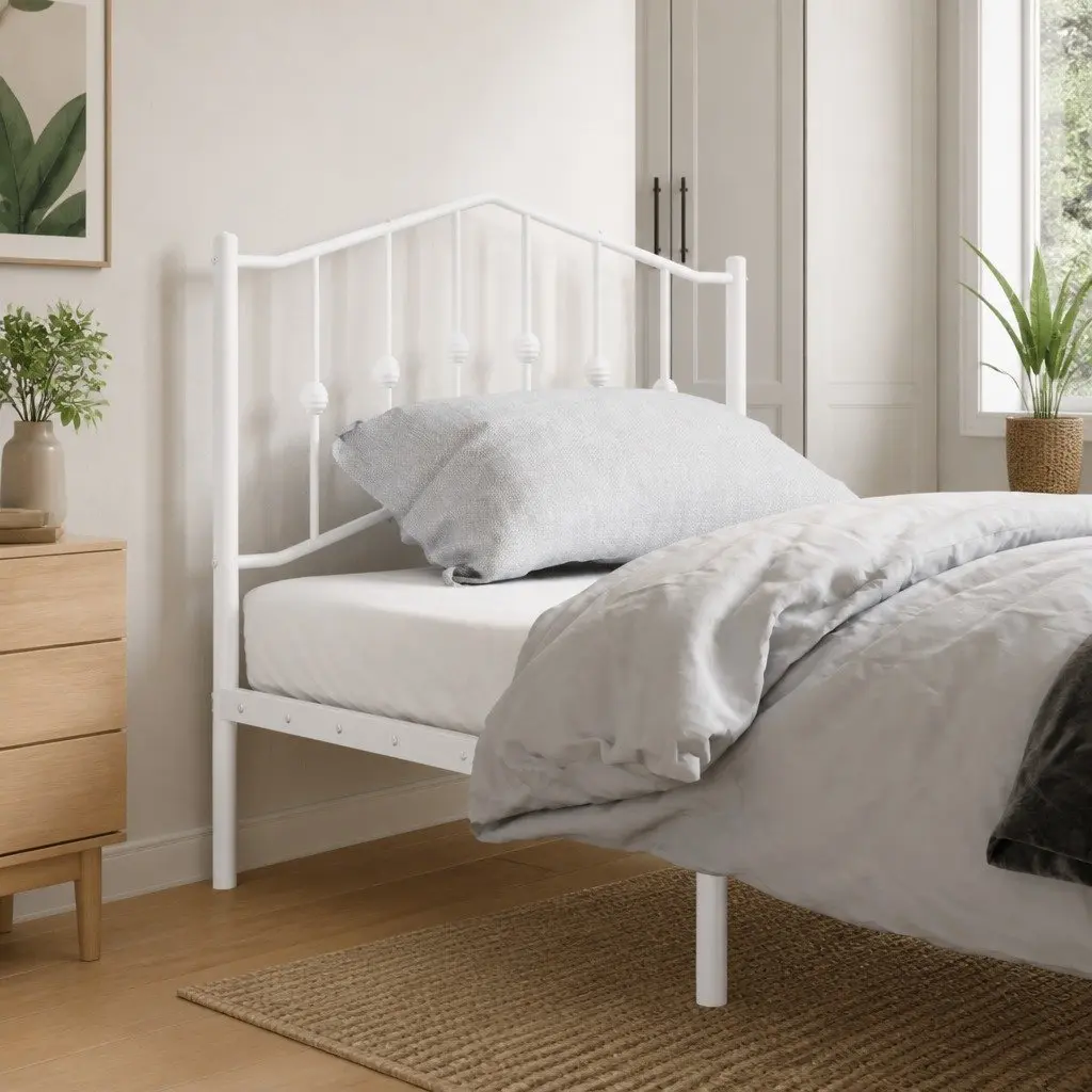 Metal Headboard 90cm Bed Support Frame