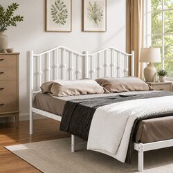 Sturdy Metal Headboard 135 cm for Bed Frame