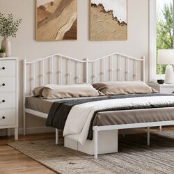 Sturdy Metal Headboard with Steel Support - 180 cm