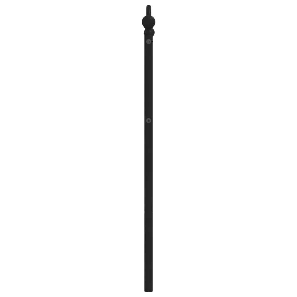 Black Metal Headboard 90 cm for Bed Frame