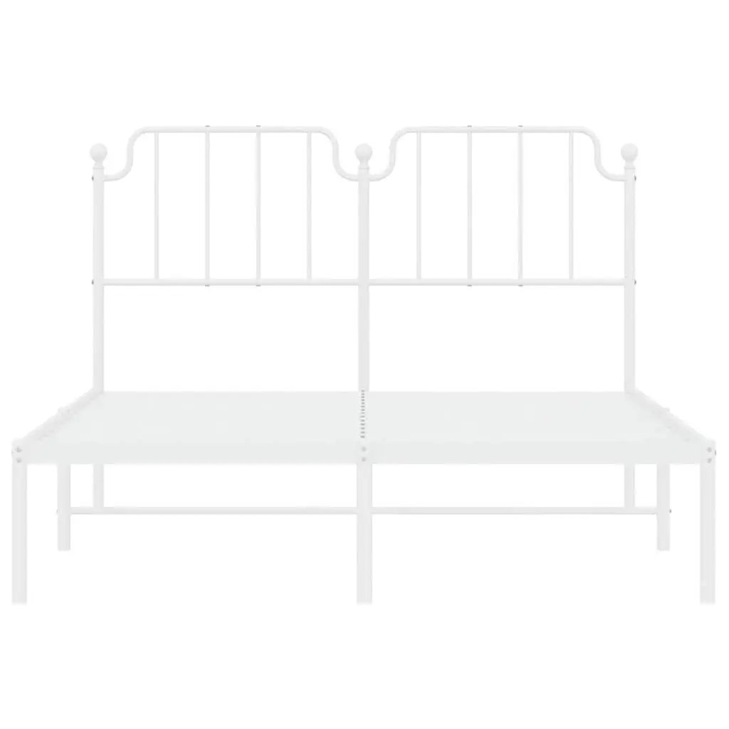 Metal Bed Frame with Headboard 150x200 cm