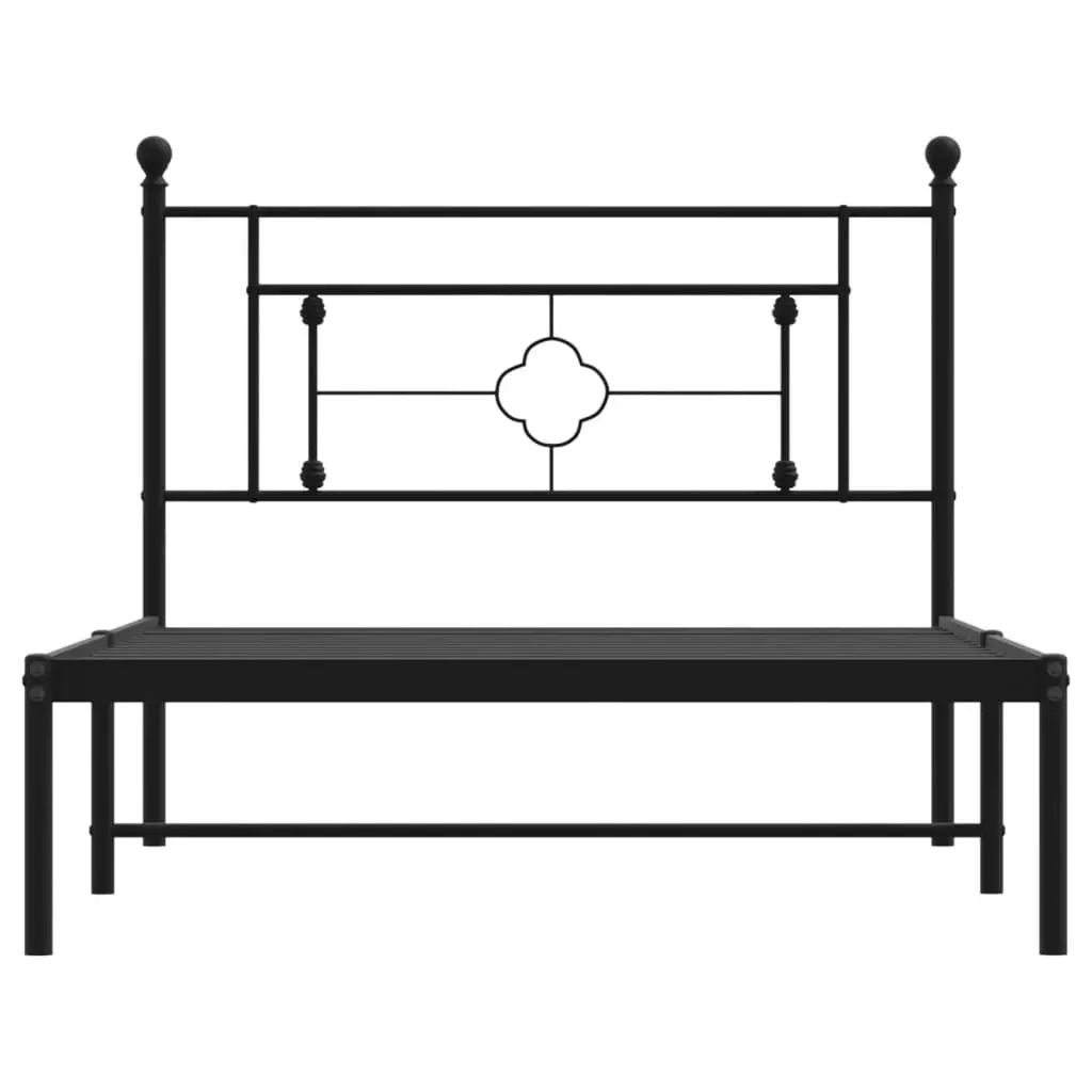 Metal Bed Frame King Single 107x203cm Black
