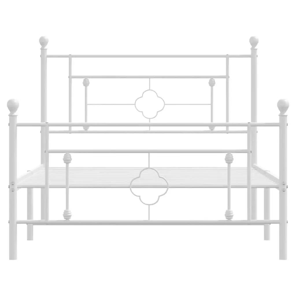 White King Single Metal Bed Frame with Storage