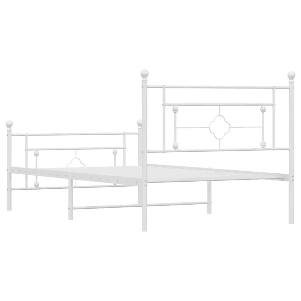 White King Single Metal Bed Frame with Storage