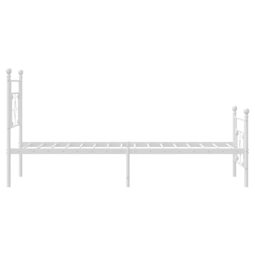 White King Single Metal Bed Frame with Storage