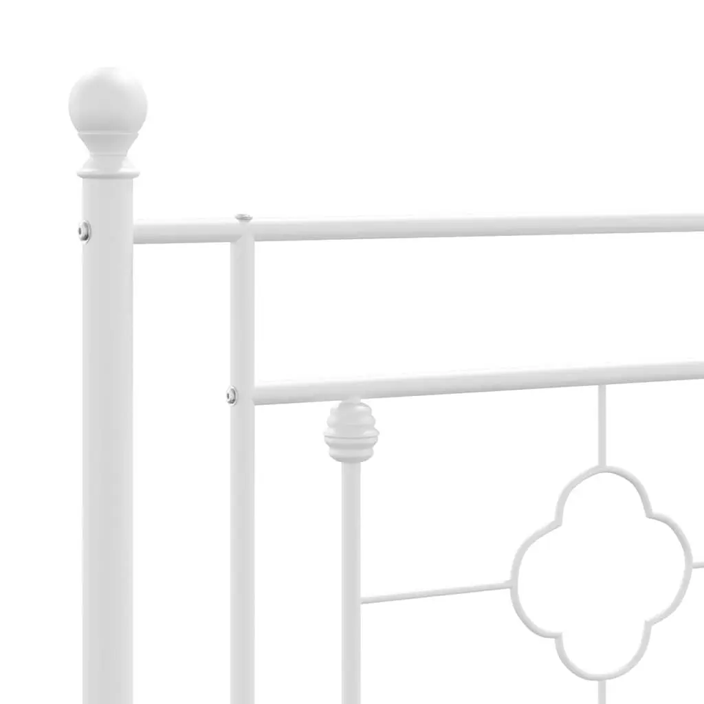 White King Single Metal Bed Frame with Storage