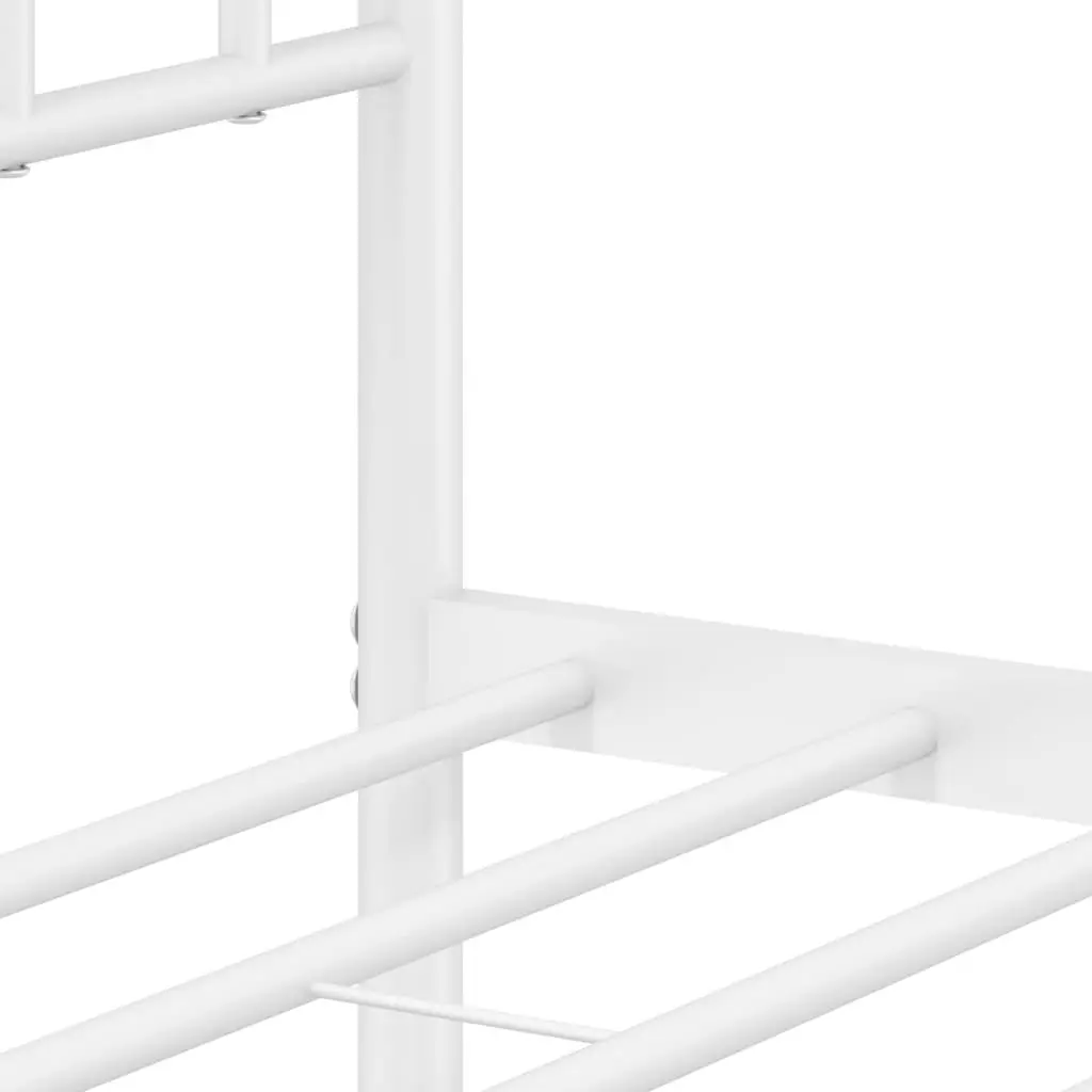 White King Single Metal Bed Frame with Storage