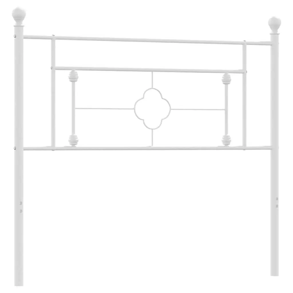 White Metal Headboard for Bedroom Style