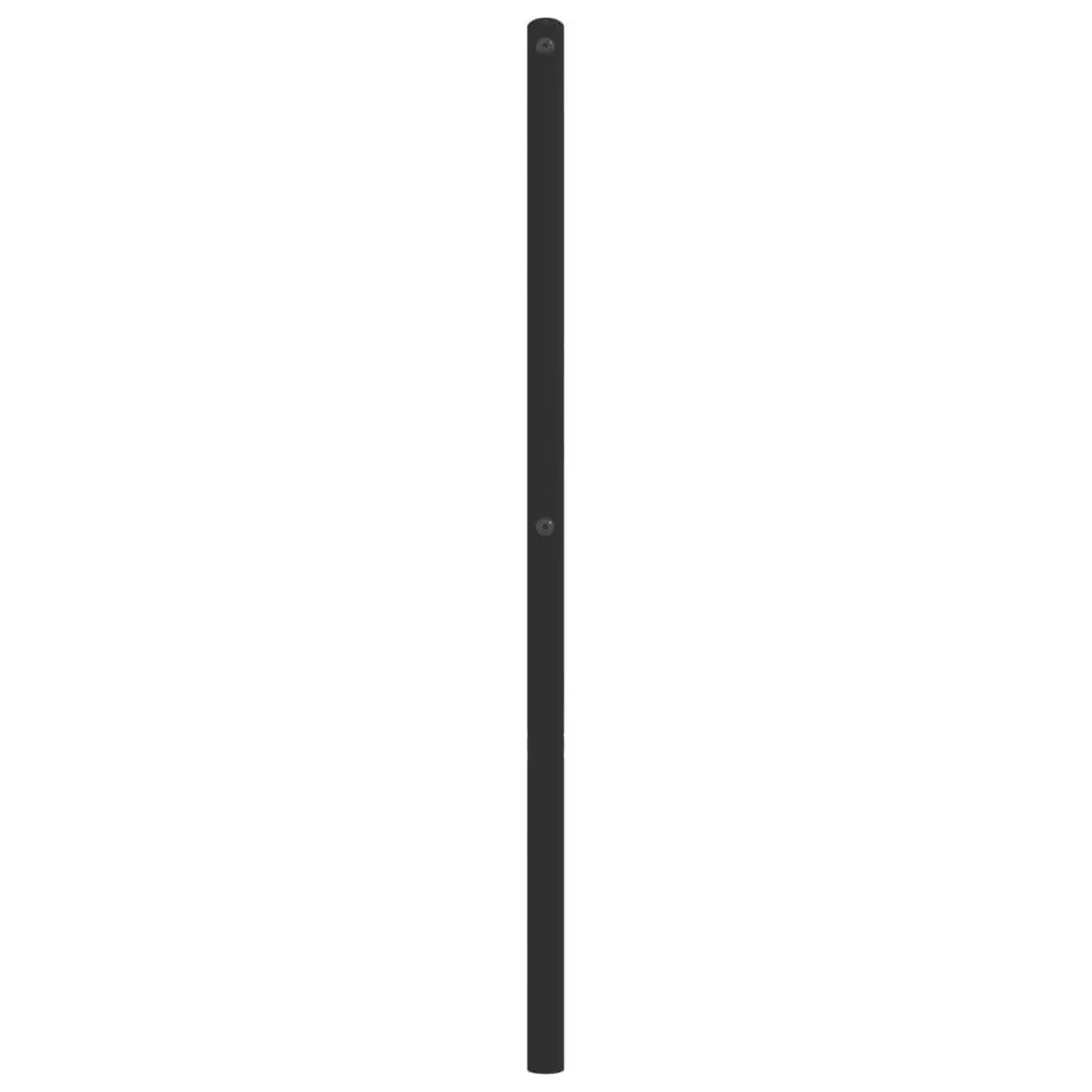 90cm Black Metal Headboard for Bed Frames