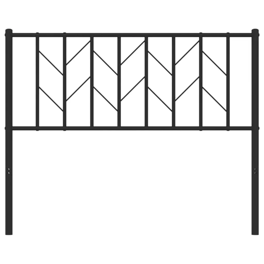 Black Metal Headboard for Bed Frame 107 cm