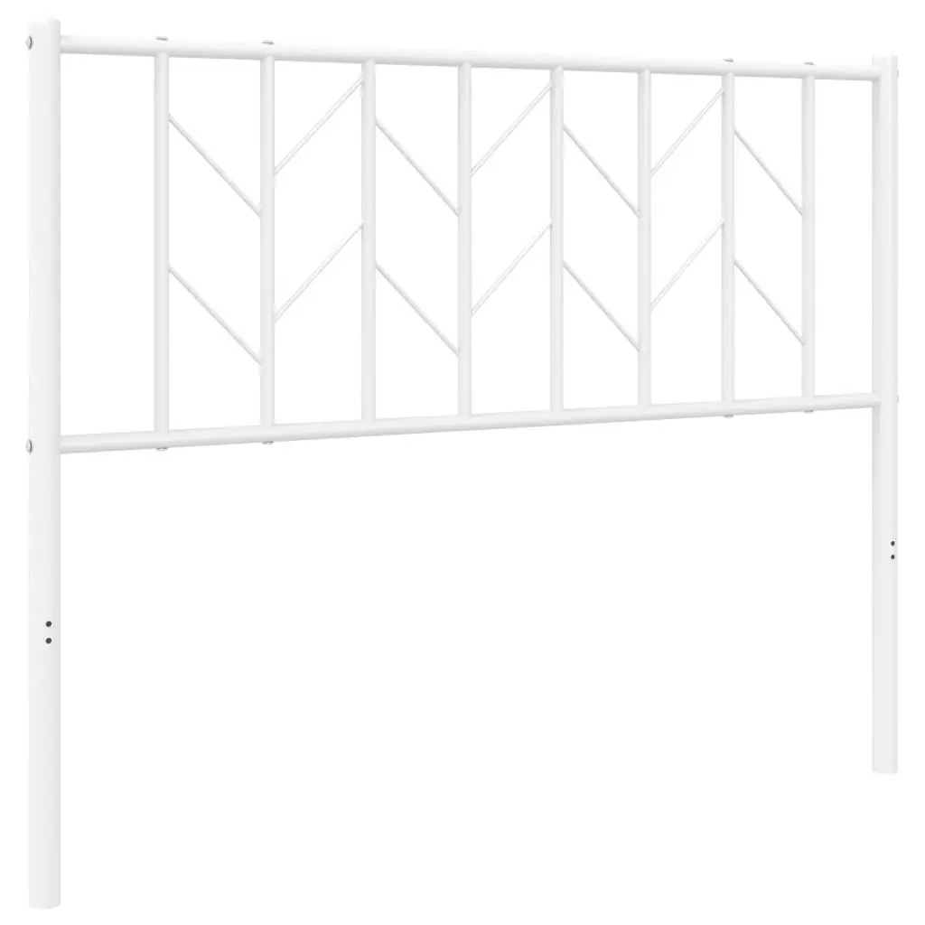 White Metal Headboard for 107cm Bed Frame
