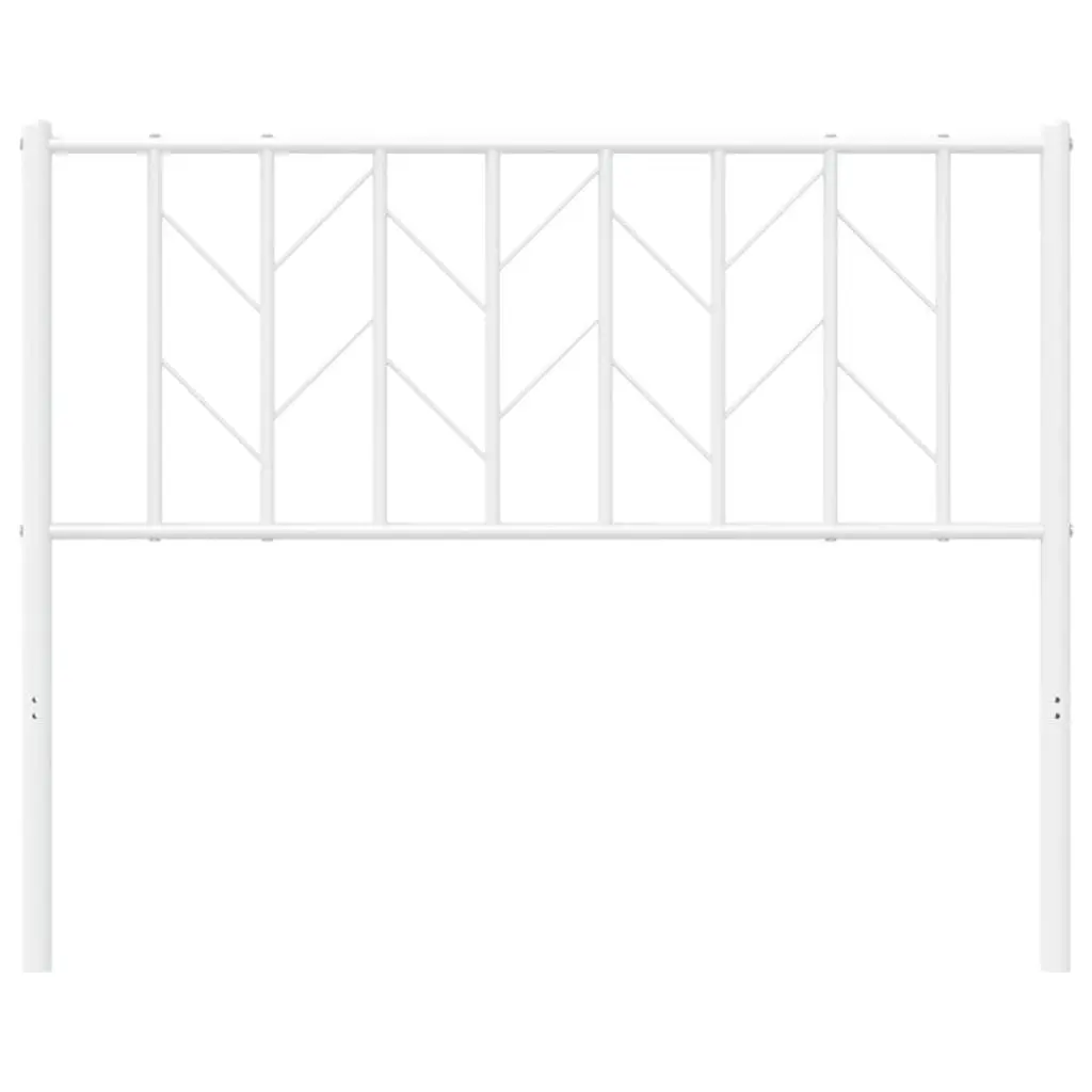 White Metal Headboard for 107cm Bed Frame