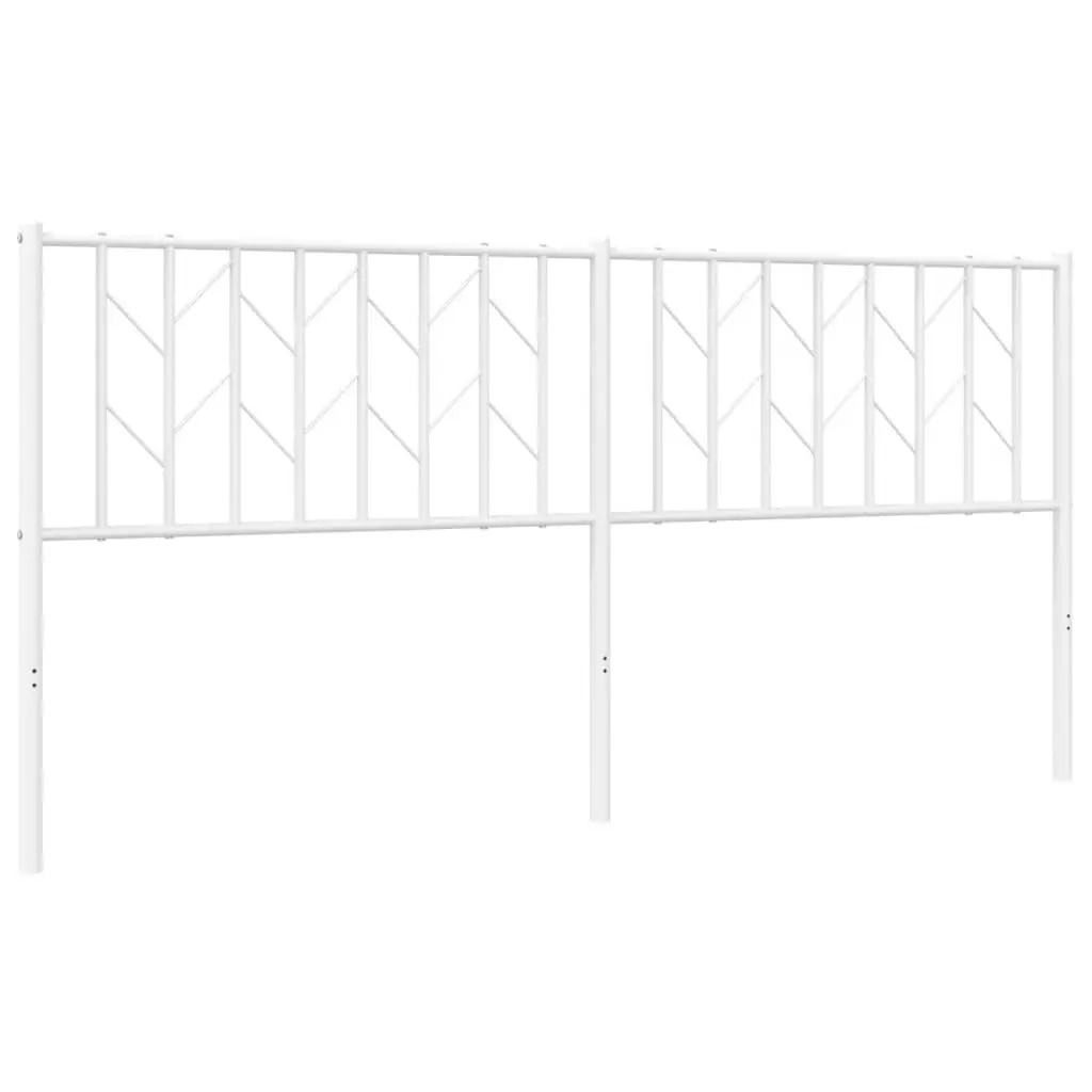 180cm White Metal Headboard for Bed Frames