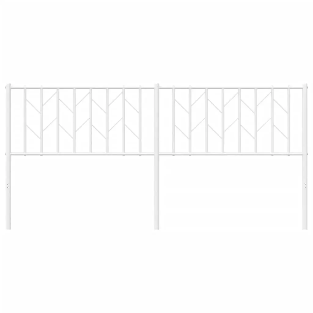 180cm White Metal Headboard for Bed Frames