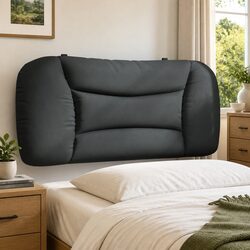 Premium Fabric Wall Mount Headboard Cushion Grey 90cm