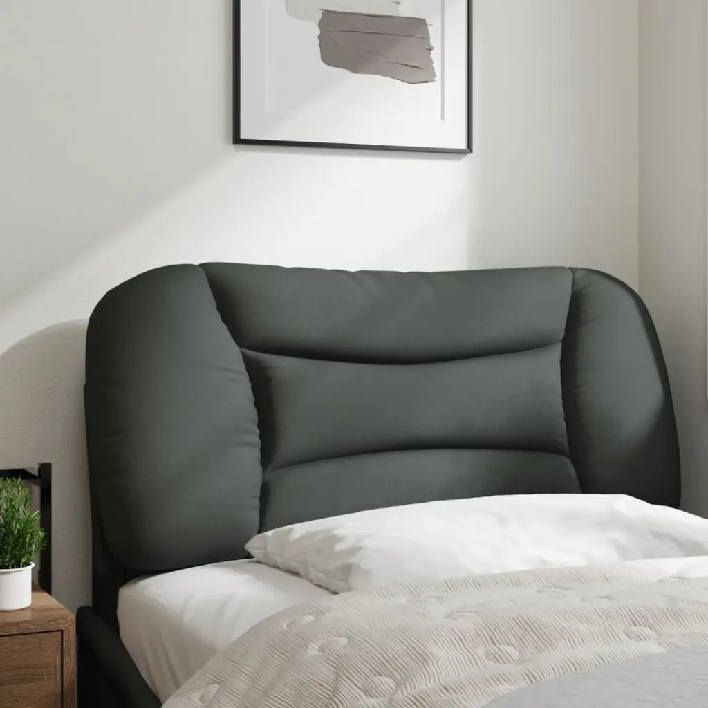 Fabric Wall Mount Headboard Cushion Grey 90cm