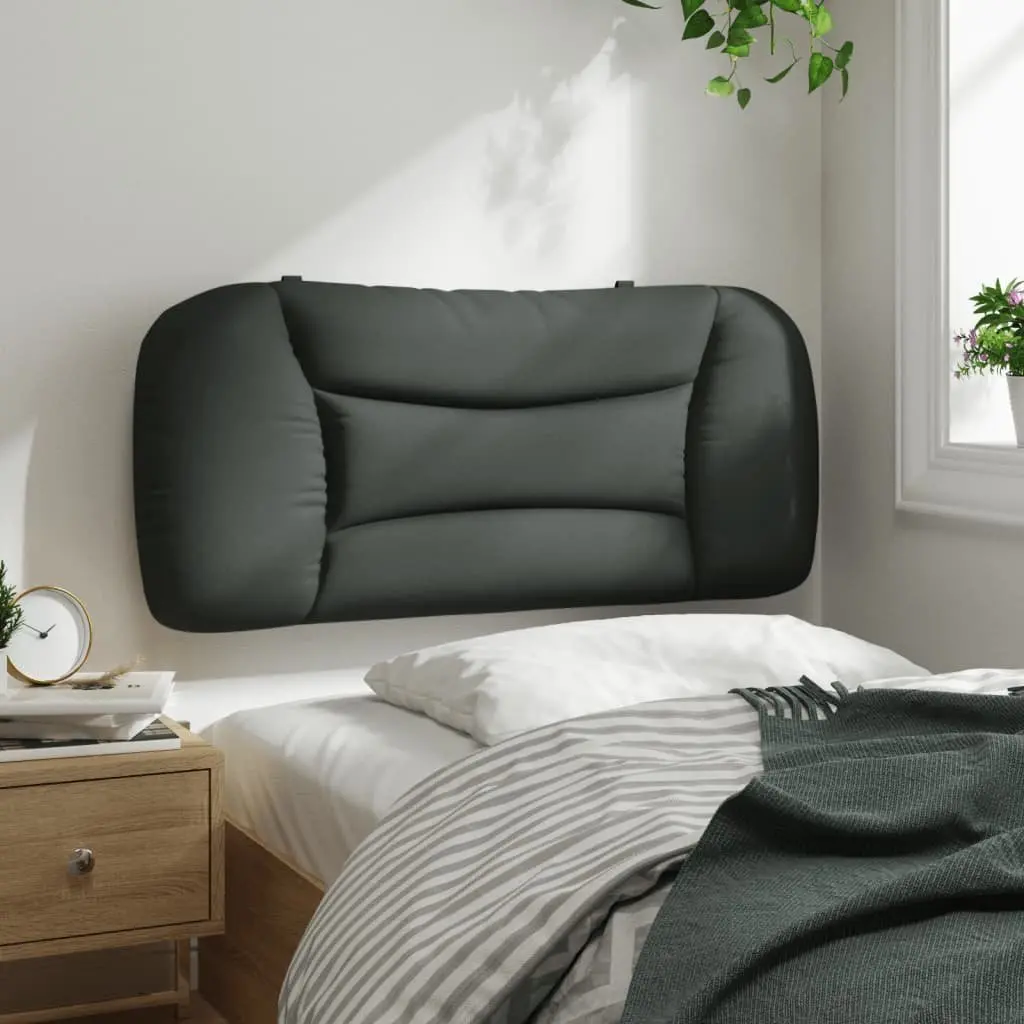 Fabric Wall Mount Headboard Cushion Grey 90cm