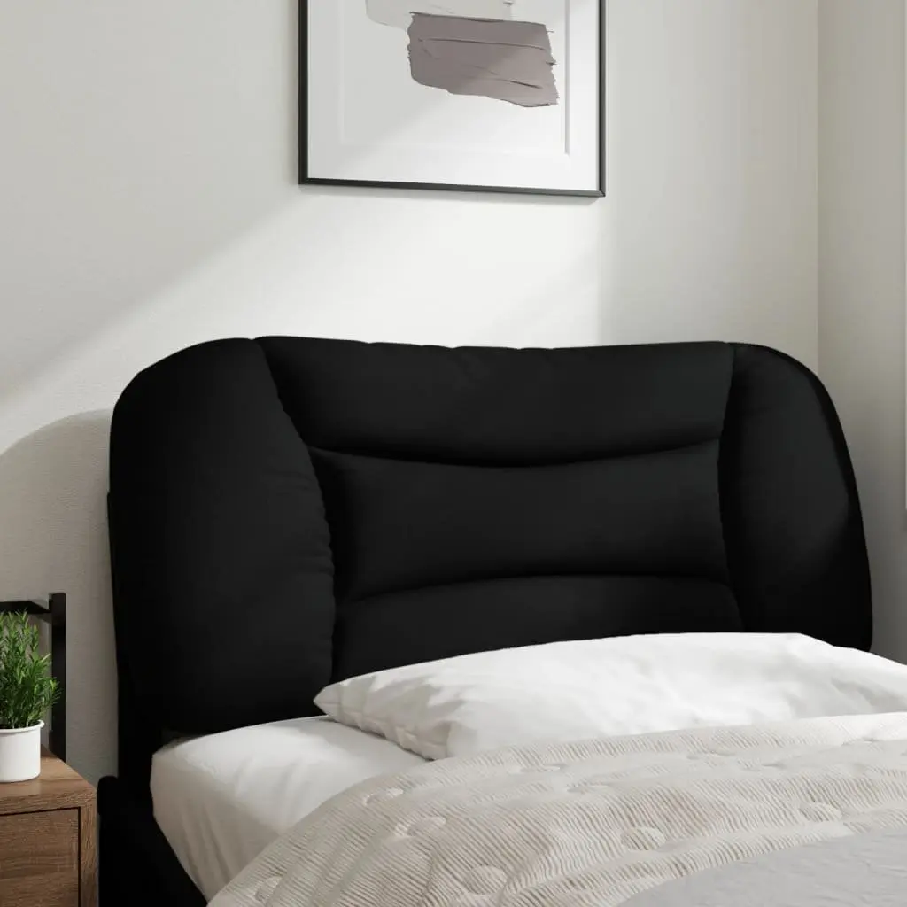 Headboard Cushion Fabric 90 cm Black