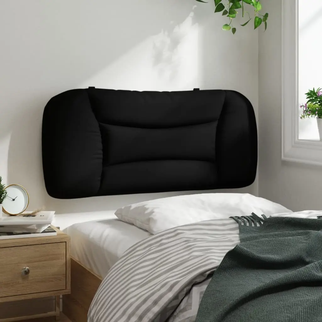 Headboard Cushion Fabric 90 cm Black