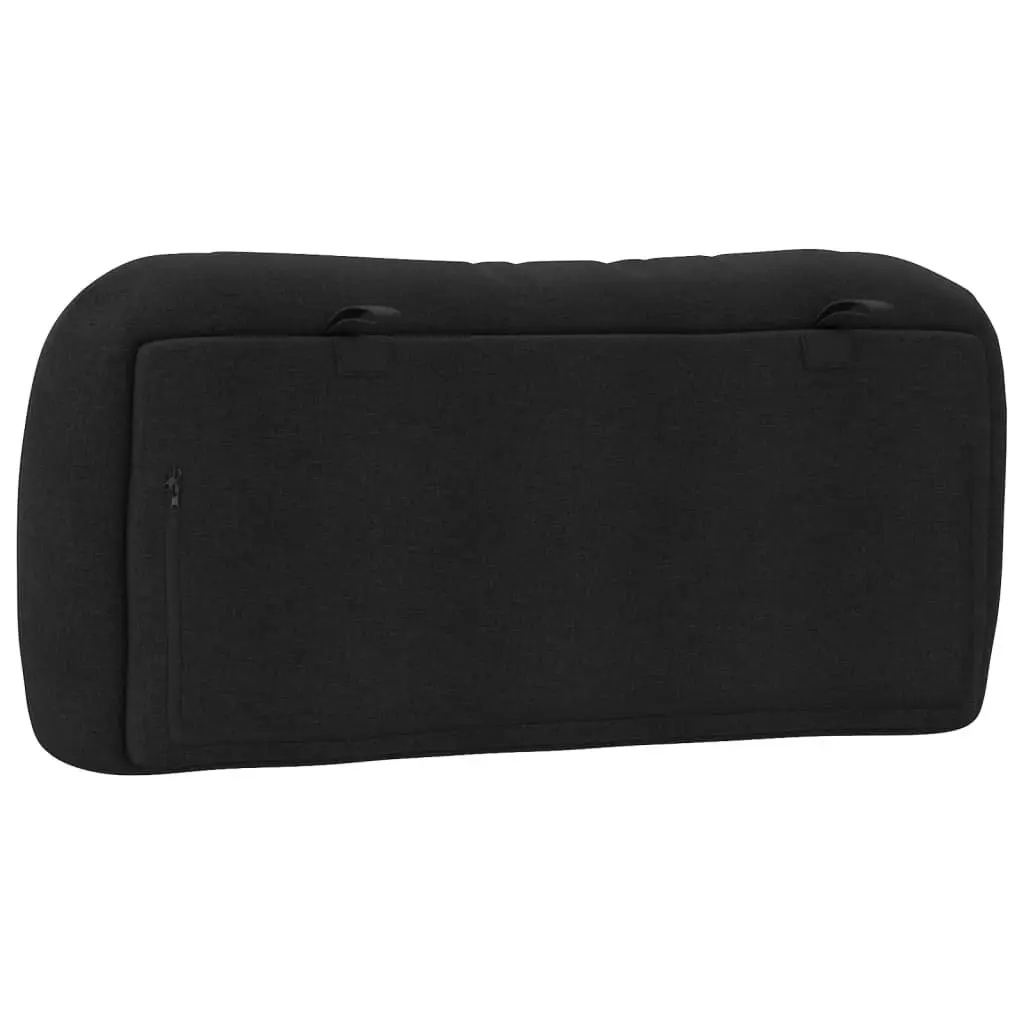Headboard Cushion Fabric 90 cm Black