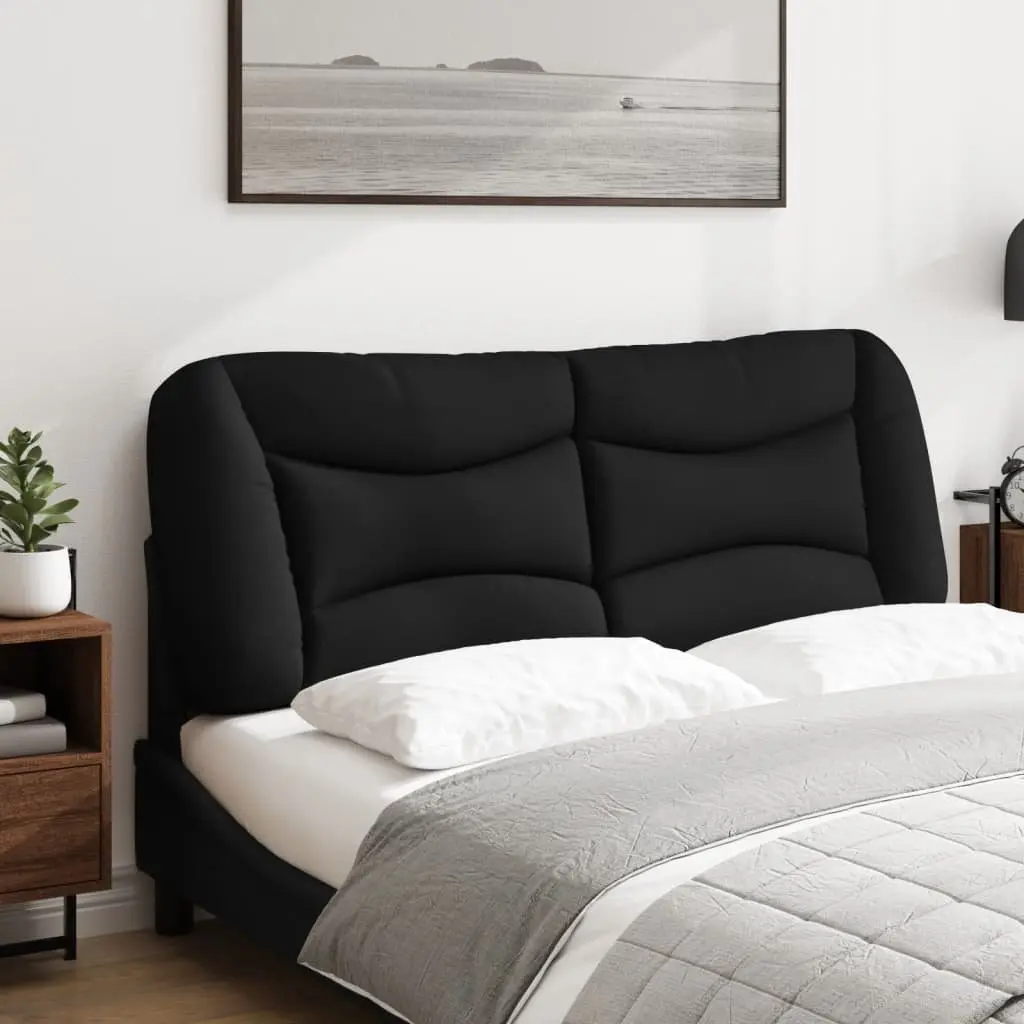 Black Wall-Mounted Headboard Cushion for Double Beds