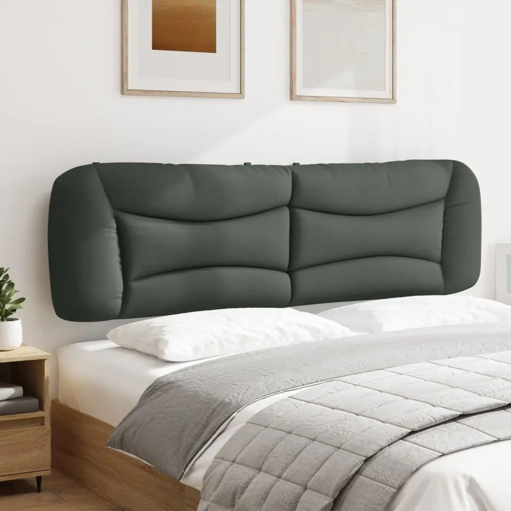 Dark Grey Fabric Headboard Cushion 180cm