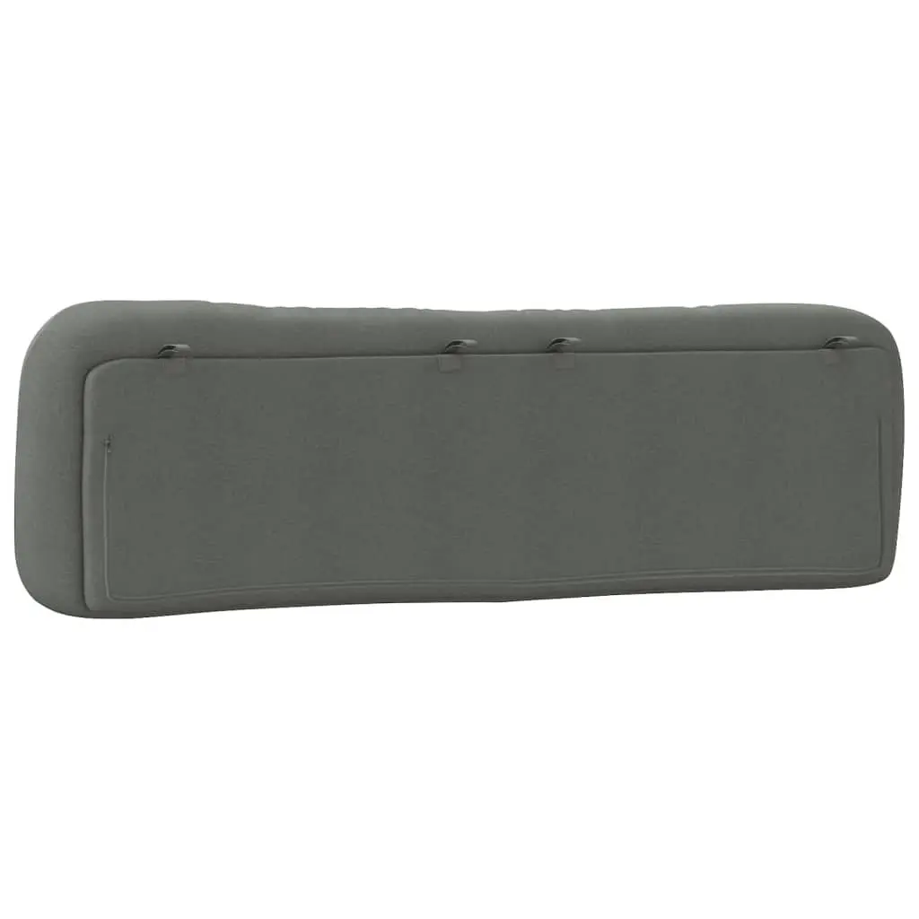 Dark Grey Fabric Headboard Cushion 180cm