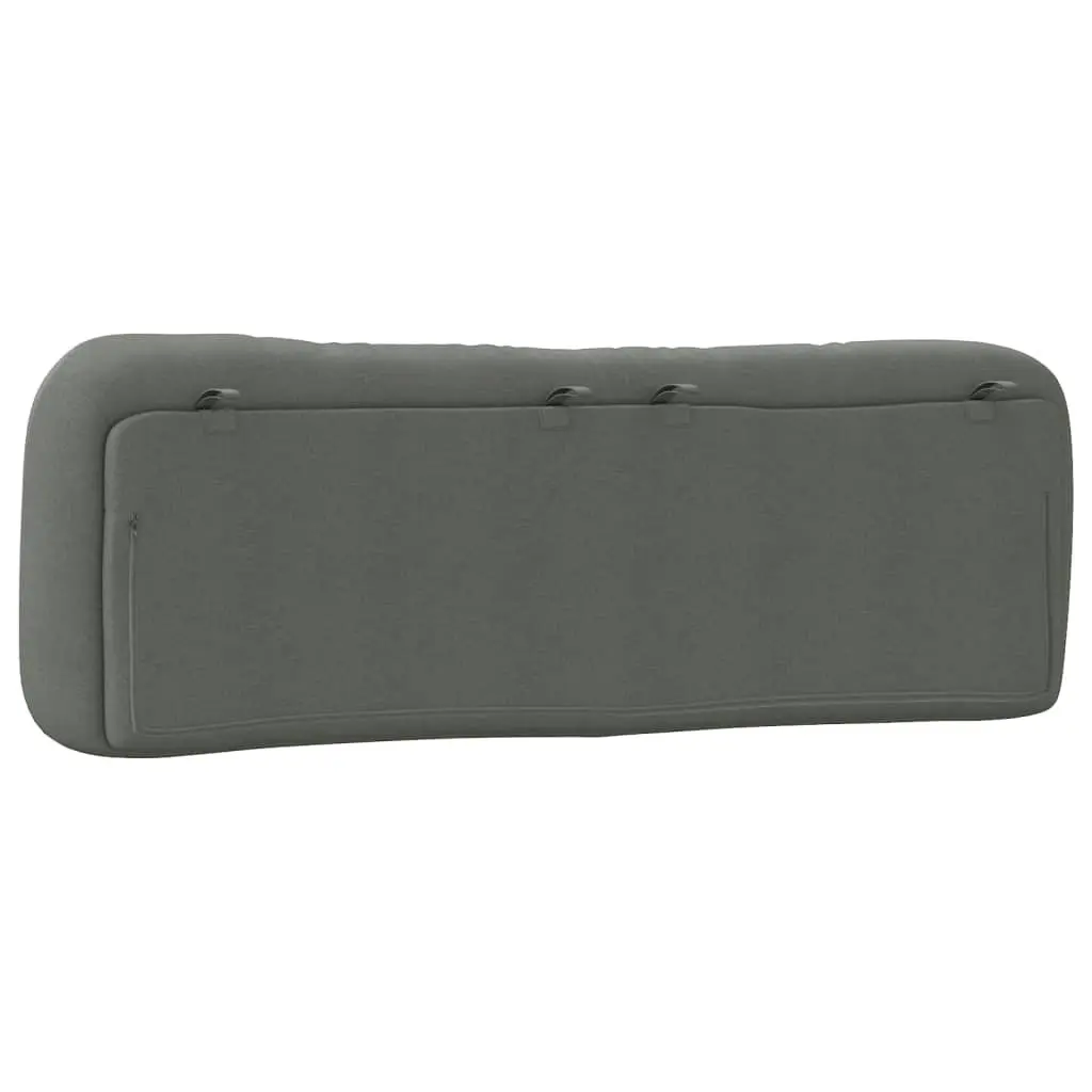 Upholstered Dark Grey Headboard Cushion for Queen Beds