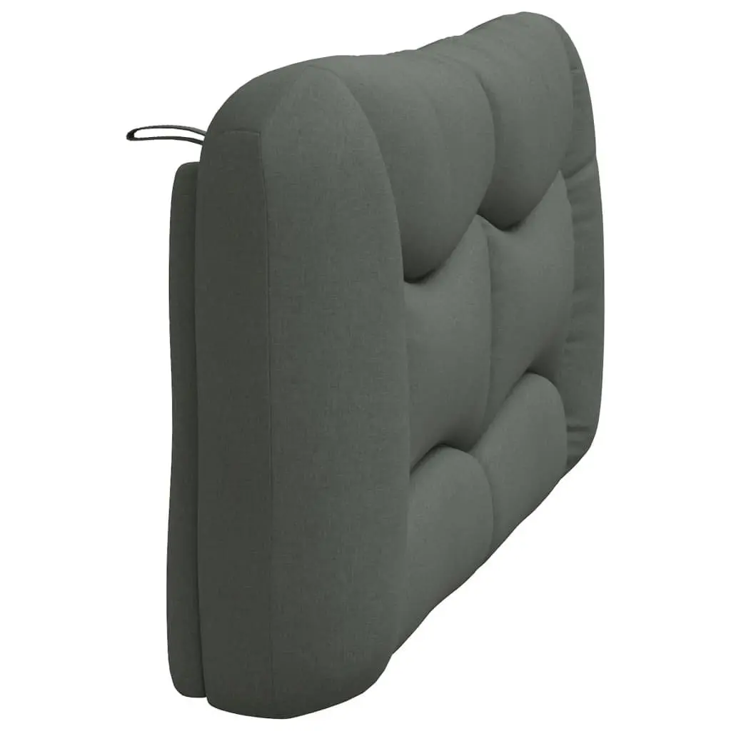 Upholstered Dark Grey Headboard Cushion for Queen Beds