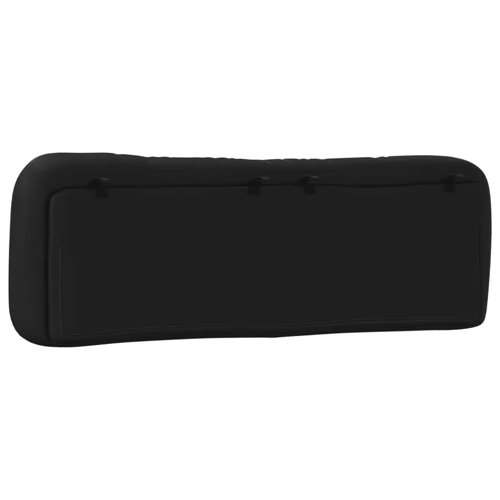 Headboard Cushion Faux Leather 152cm Black Wall Mount