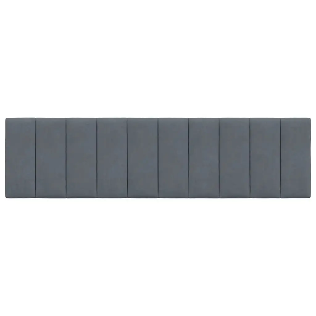 Headboard Cushion Velvet 180cm Dark Grey Wall Mounted Bed Pillow Support