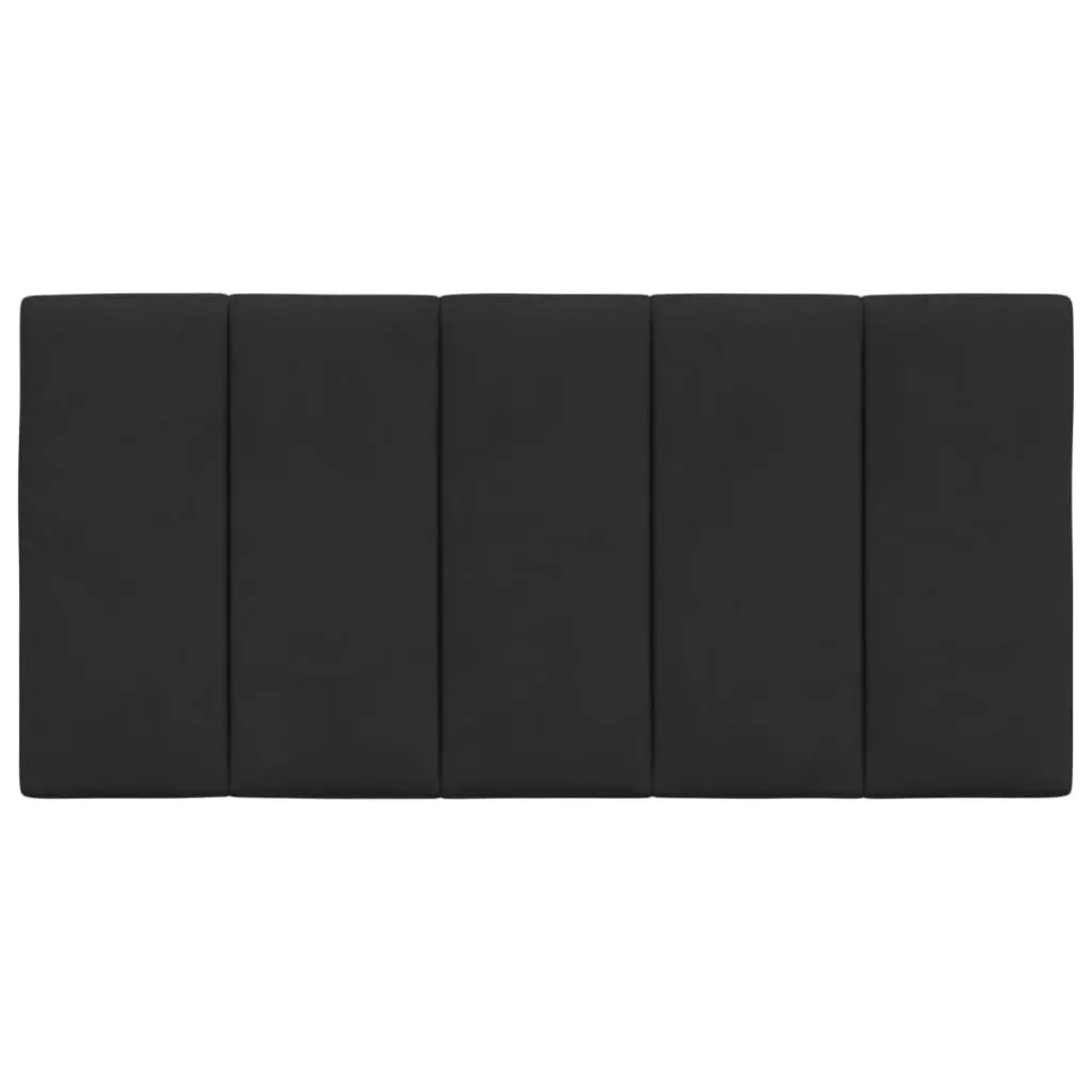 Headboard Cushion Velvet 107cm Black Soft Support