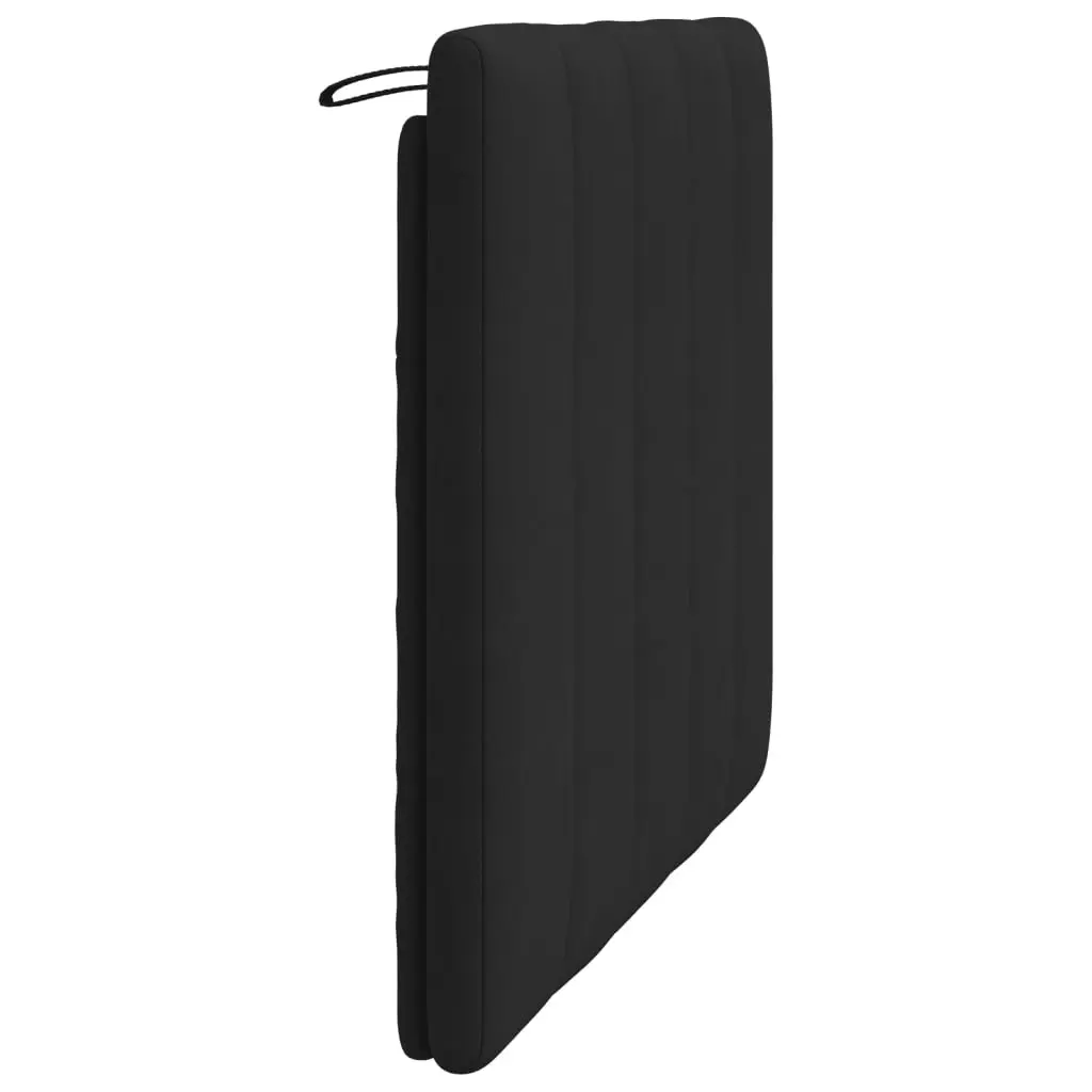 Headboard Cushion Velvet 107cm Black Soft Support