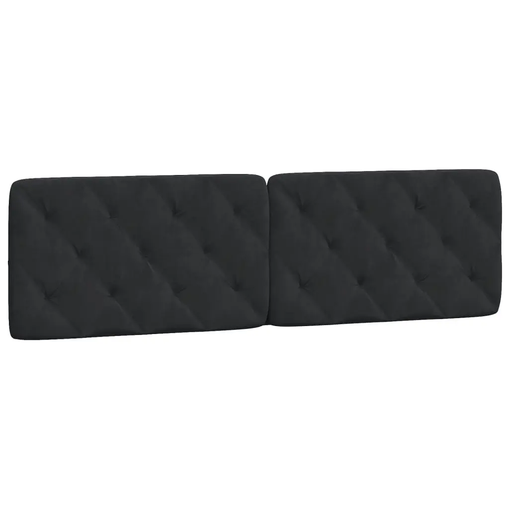 Black Velvet Headboard Cushion 180 cm
